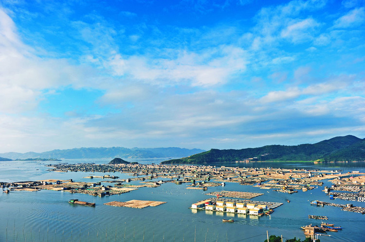 霞浦摄影东安岛的蓝天青山绿水